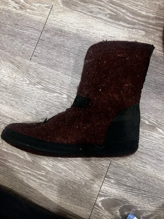 SOREL NANOOK TAN LEATHER-LINED WINTER BOOTS SIZE MENS 8/WOMENS 10 - Picture 6 of 8